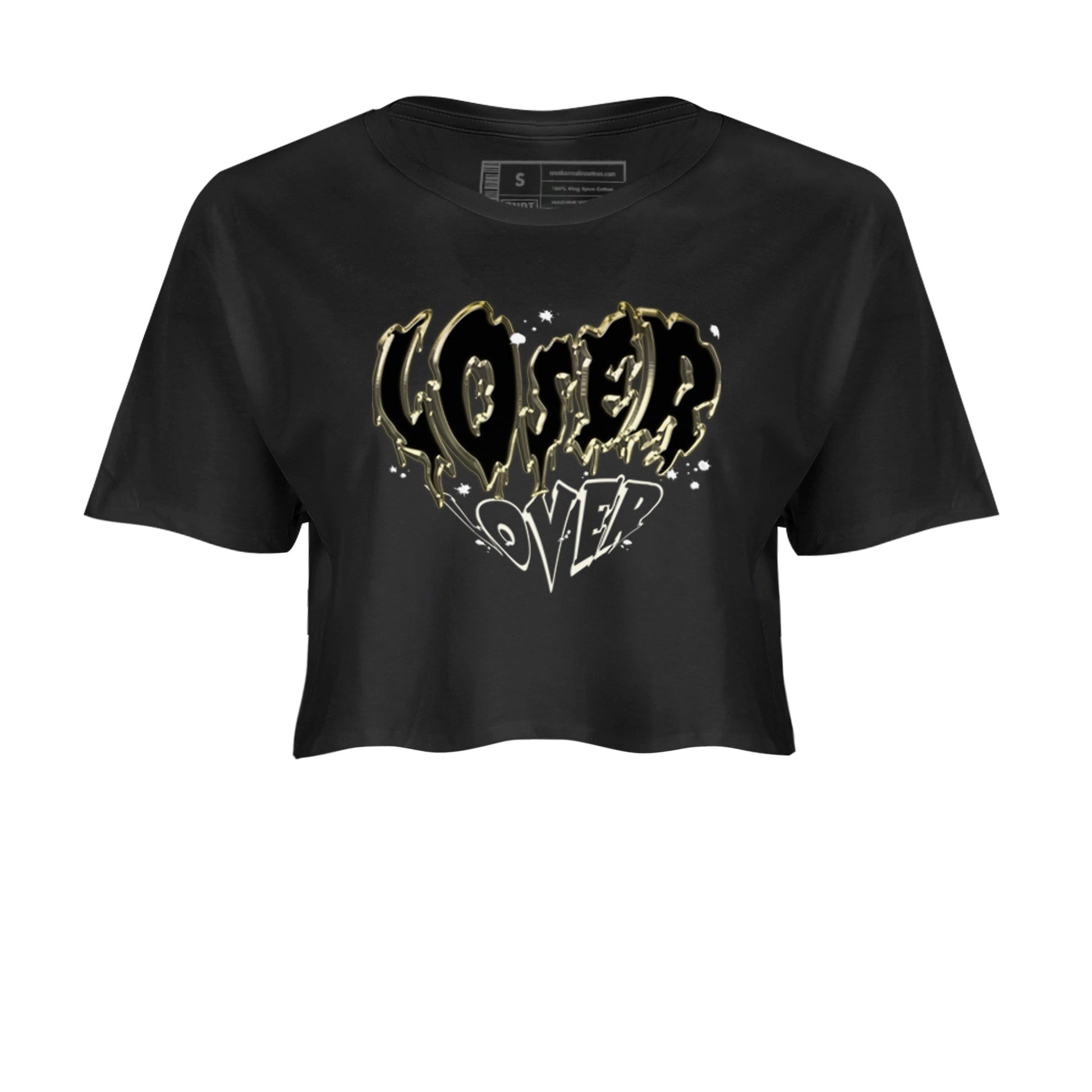 Air Jordan 11 Retro Gratitude shirt to match jordans Melting Loser Lover sneaker tees AJ11 Gratitude SNRT Sneaker T Shirt  Black 2 crop length shirt