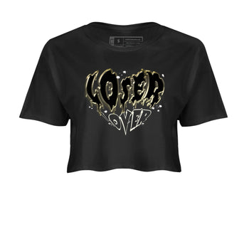 Air Jordan 11 Retro Gratitude shirt to match jordans Melting Loser Lover sneaker tees AJ11 Gratitude SNRT Sneaker T Shirt  Black 2 crop length shirt