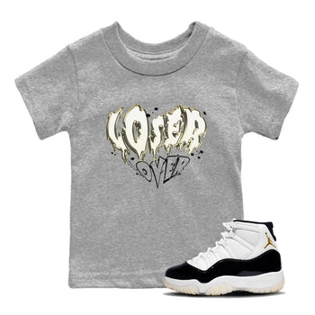 Air Jordan 11 Retro Gratitude shirt to match jordans Melting Loser Lover sneaker tees AJ11 Gratitude SNRT Sneaker T Shirt  baby toddler Heather Grey 1 cotton Shirt
