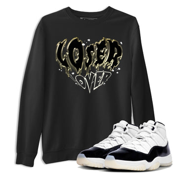 Air Jordan 11 Retro Gratitude shirt to match jordans Melting Loser Lover sneaker tees AJ11 Gratitude SNRT Sneaker T Shirt  unisex cotton Black 1 crew neck shirt