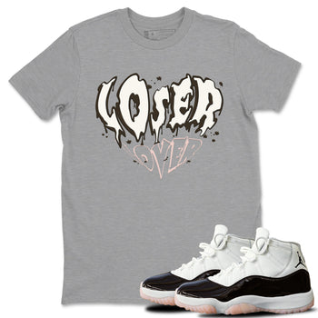 11s WMNS Neapolitan shirt to match jordans Melting Loser Lover sneaker tees Air Jordan 11 Neapolitan SNRT Sneaker Tees Sneaker Matching Shirt Unisex Heather Grey 1 T-Shirt