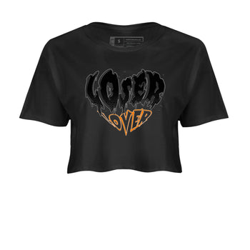 Air Jordan 3 Retro Fear shirt to match jordans Melting Loser Lover sneaker tees AJ3 Fear SNRT Sneaker Tees Sneaker Matching Cotton Shirt Black 2 crop length shirt