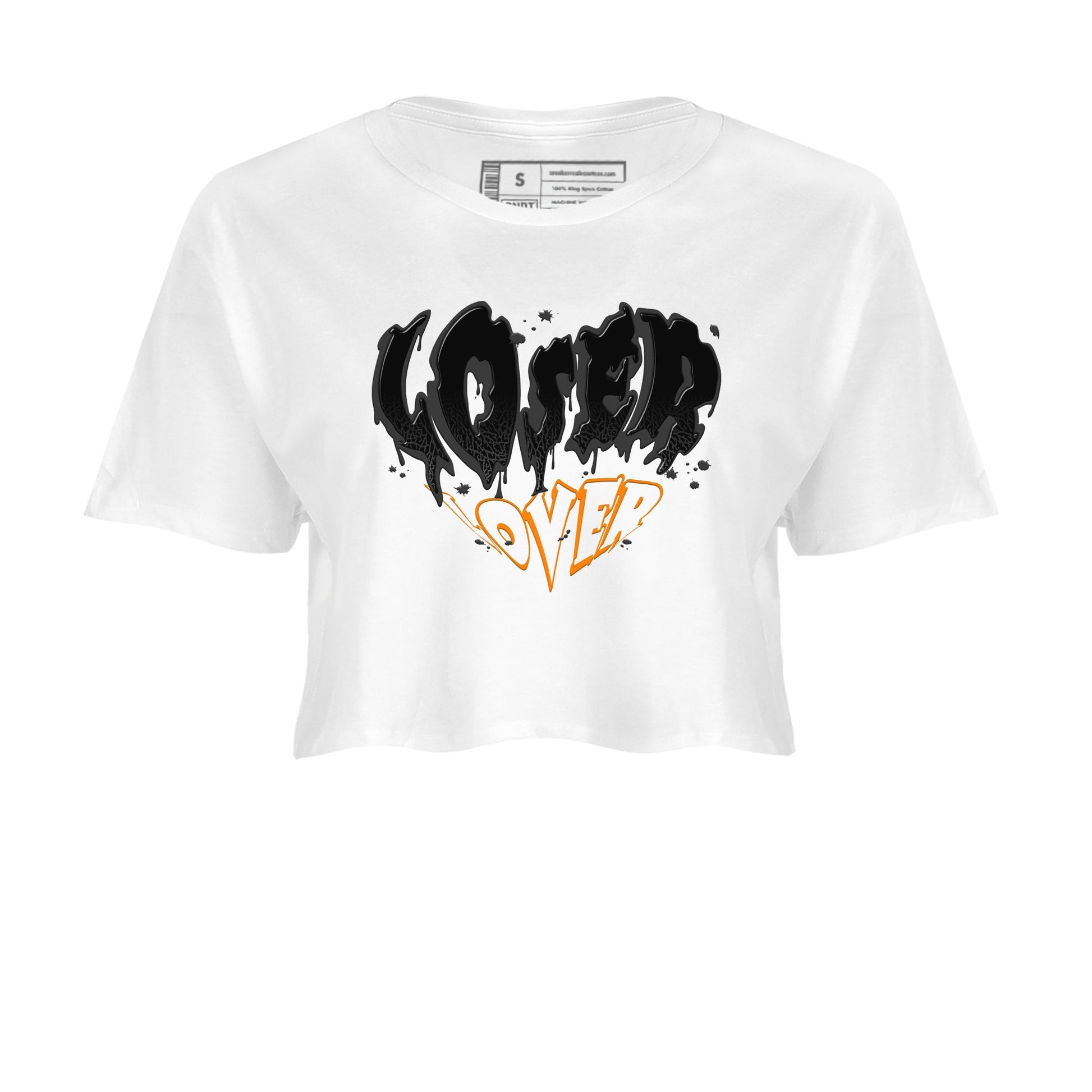 Air Jordan 3 Retro Fear shirt to match jordans Melting Loser Lover sneaker tees AJ3 Fear SNRT Sneaker Tees Sneaker Matching Cotton Shirt White 2 crop length shirt