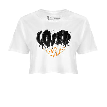 Air Jordan 3 Retro Fear shirt to match jordans Melting Loser Lover sneaker tees AJ3 Fear SNRT Sneaker Tees Sneaker Matching Cotton Shirt White 2 crop length shirt