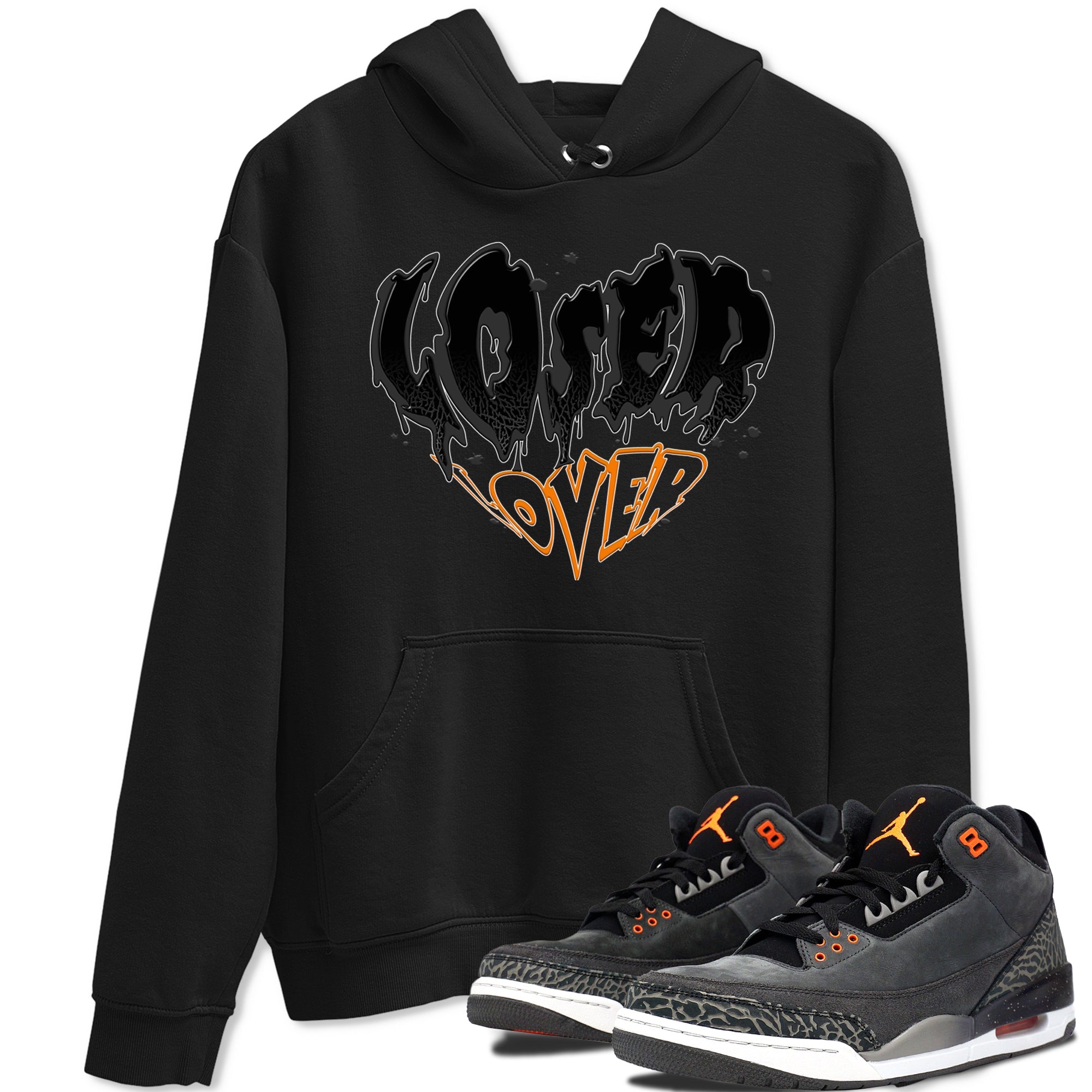 Air Jordan 3 Retro Fear shirt to match jordans Melting Loser Lover sneaker tees AJ3 Fear SNRT Sneaker Tees Sneaker Matching Cotton Shirt unisex cotton Black 1 crew neck shirt