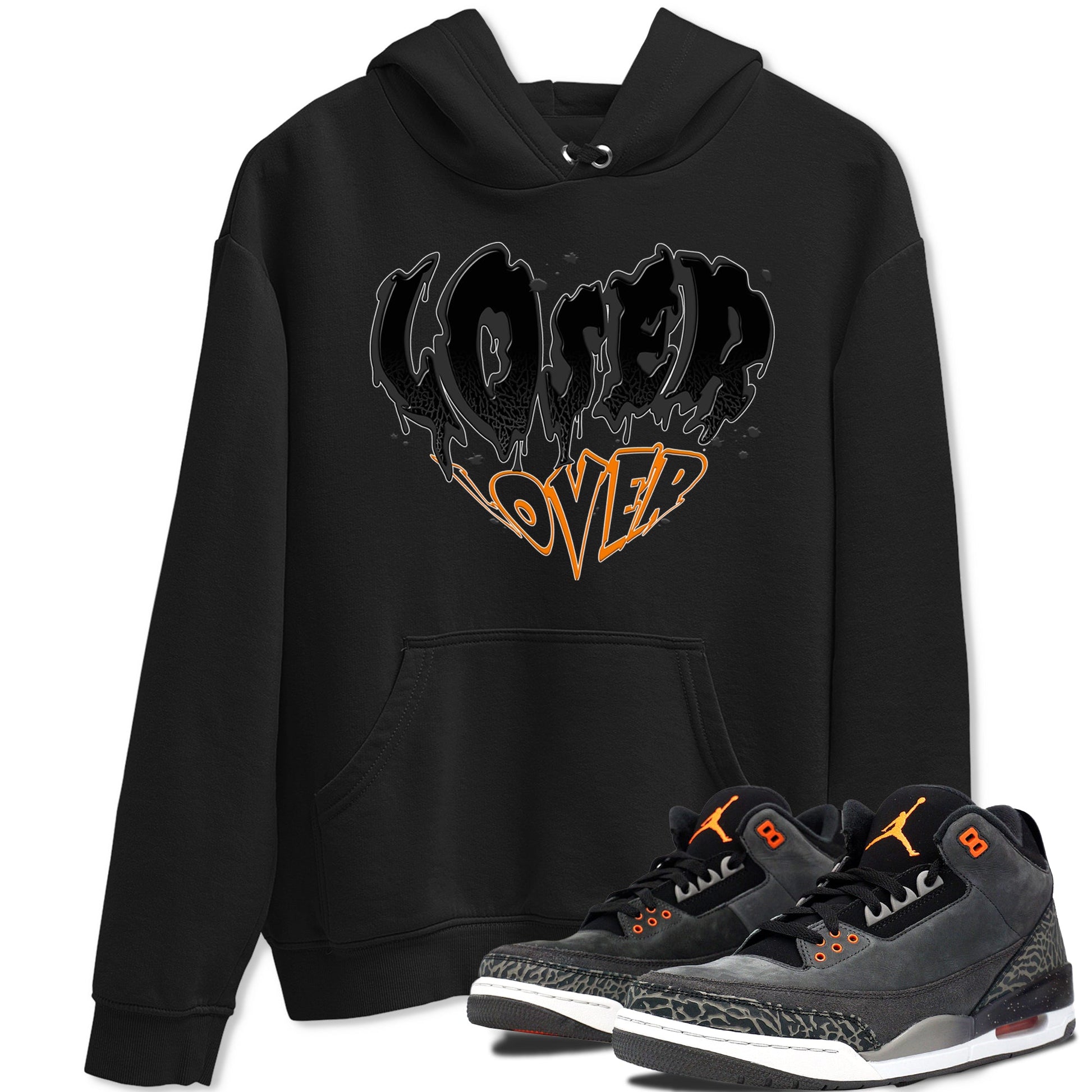 Air Jordan 3 Retro Fear shirt to match jordans Melting Loser Lover sneaker tees AJ3 Fear SNRT Sneaker Tees Sneaker Matching Cotton Shirt unisex cotton Black 1 crew neck shirt