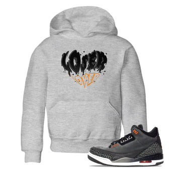 Air Jordan 3 Retro Fear shirt to match jordans Melting Loser Lover sneaker tees AJ3 Fear SNRT Sneaker Tees Sneaker Matching Cotton Shirt baby toddler Heather Grey 1 cotton Shirt