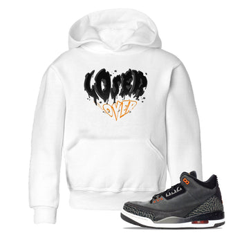 Air Jordan 3 Retro Fear shirt to match jordans Melting Loser Lover sneaker tees AJ3 Fear SNRT Sneaker Tees Sneaker Matching Cotton Shirt baby toddler White 1 cotton Shirt
