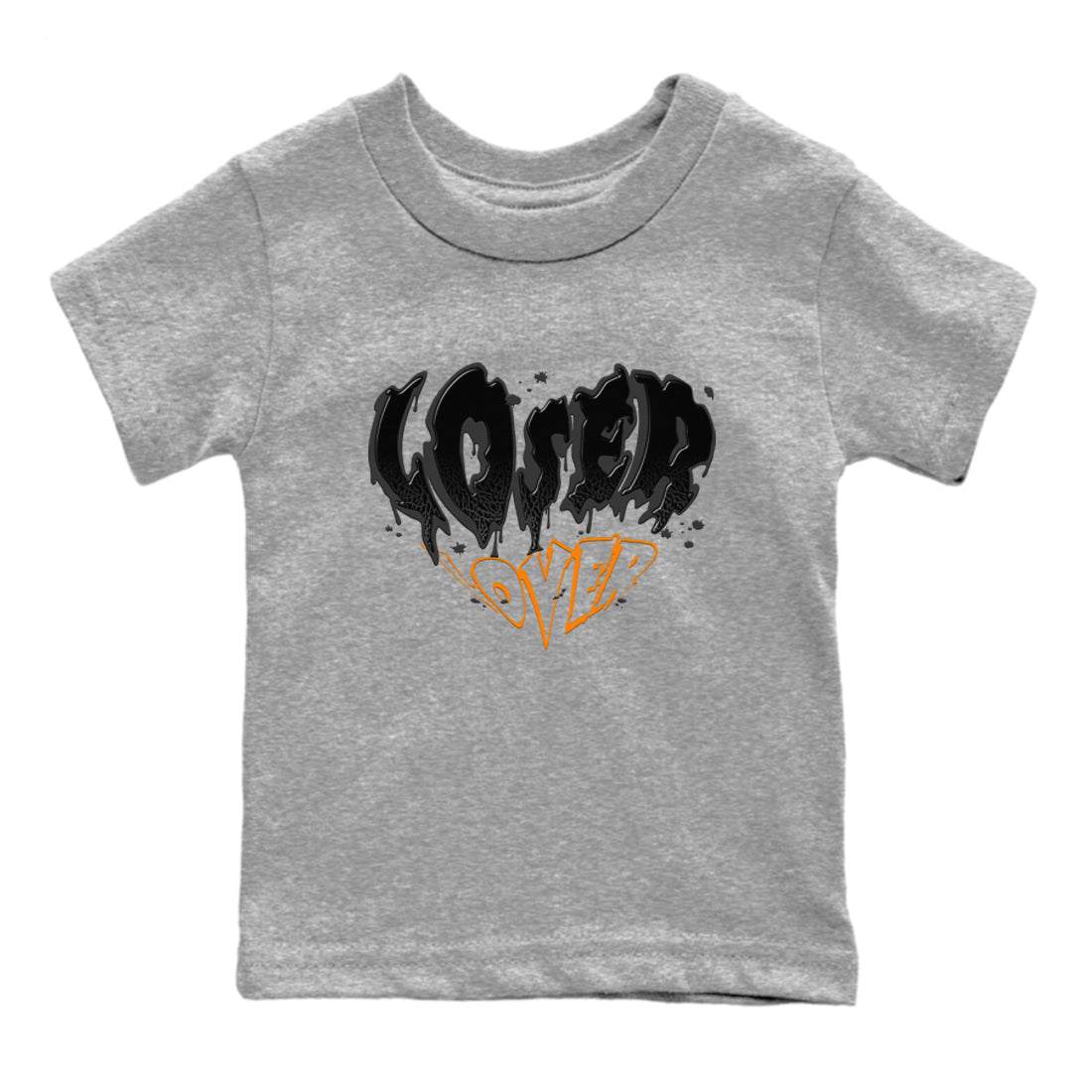 Air Jordan 3 Retro Fear shirt to match jordans Melting Loser Lover sneaker tees AJ3 Fear SNRT Sneaker Tees Sneaker Matching Cotton Shirt baby toddler Heather Grey 2 cotton Shirt