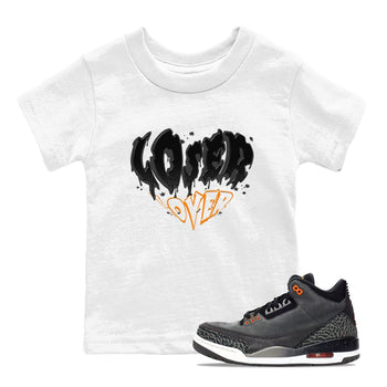 Air Jordan 3 Retro Fear shirt to match jordans Melting Loser Lover sneaker tees AJ3 Fear SNRT Sneaker Tees Sneaker Matching Cotton Shirt baby toddler White 1 cotton Shirt