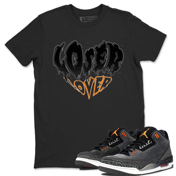 Air Jordan 3 Retro Fear shirt to match jordans Melting Loser Lover sneaker tees AJ3 Fear SNRT Sneaker Tees Sneaker Matching Cotton Shirt unisex cotton Black 1 crew neck shirt