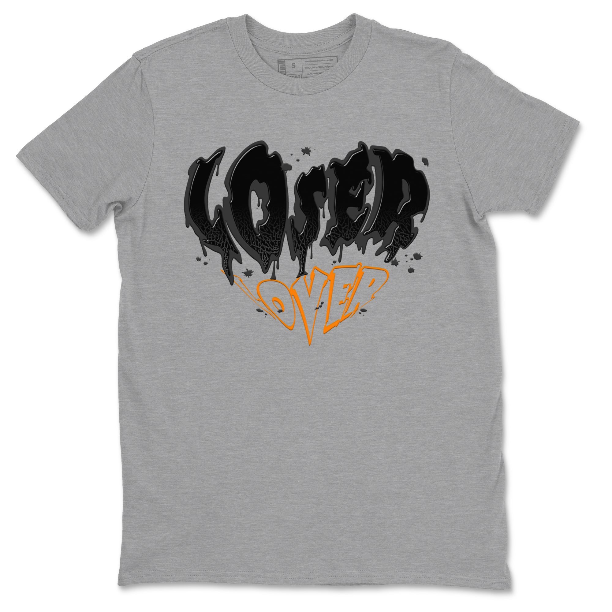 Air Jordan 3 Retro Fear shirt to match jordans Melting Loser Lover sneaker tees AJ3 Fear SNRT Sneaker Tees Sneaker Matching Cotton Shirt unisex cotton Heather Grey 2 crew neck shirt