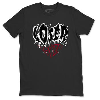 Red Cement 4 shirt to match jordans Melting Loser Lover sneaker tees Air Jordan 4 Red Cement SNRT Sneaker Release Tees Unisex Black 2 T-Shirt