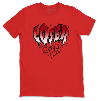 Red Cement 4 shirt to match jordans Melting Loser Lover sneaker tees Air Jordan 4 Red Cement SNRT Sneaker Release Tees Unisex Red 2 T-Shirt