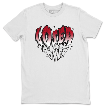 Red Cement 4 shirt to match jordans Melting Loser Lover sneaker tees Air Jordan 4 Red Cement SNRT Sneaker Release Tees Unisex White 2 T-Shirt
