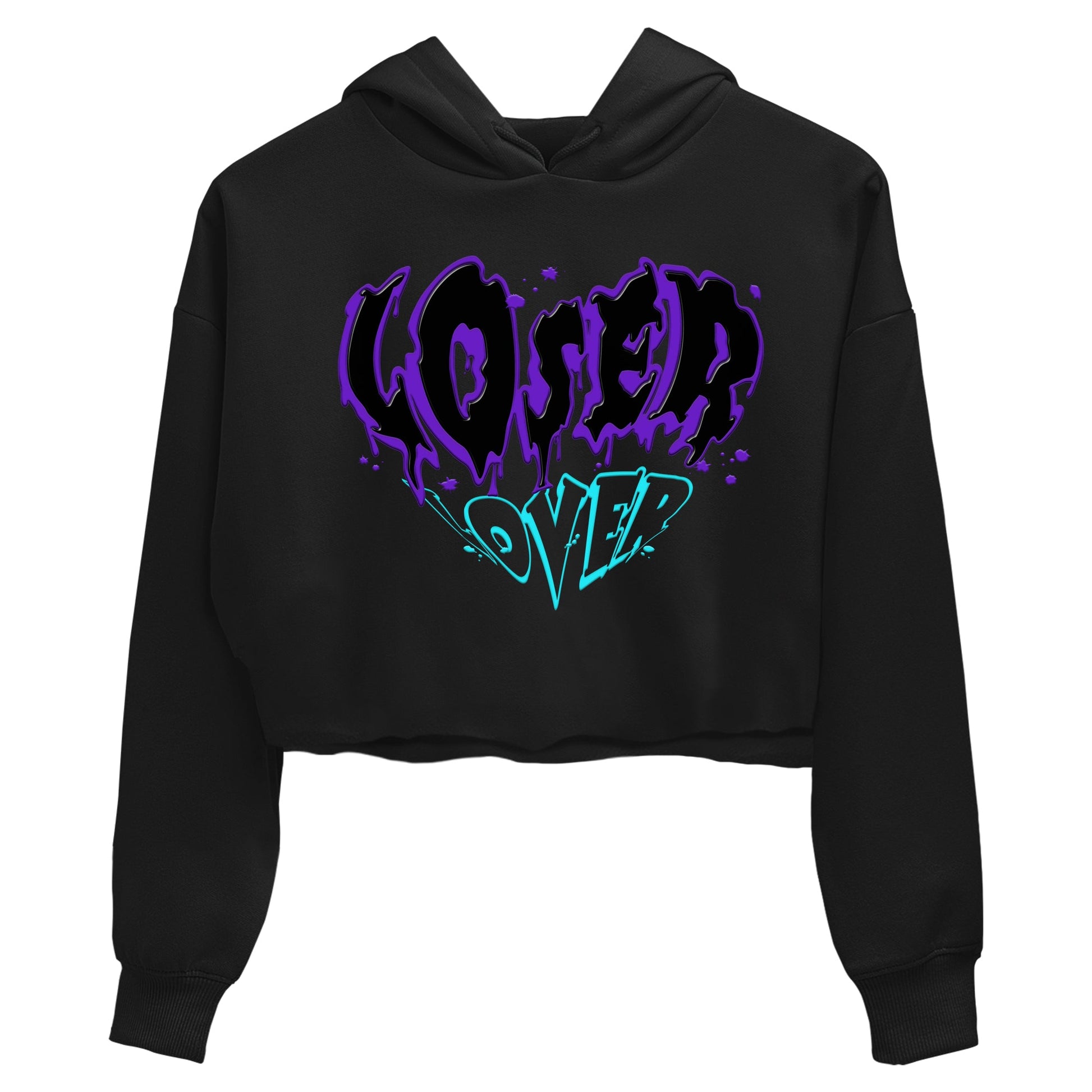 6s Aqua shirt to match jordans Melting Loser Lover sneaker tees Air Jordan 6 Aqua SNRT Sneaker Release Tees Black 2 Crop T-Shirt