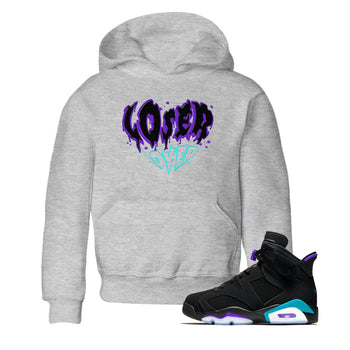 6s Aqua shirt to match jordans Melting Loser Lover sneaker tees Air Jordan 6 Aqua SNRT Sneaker Release Tees Baby Toddler Heather Grey 1 T-Shirt