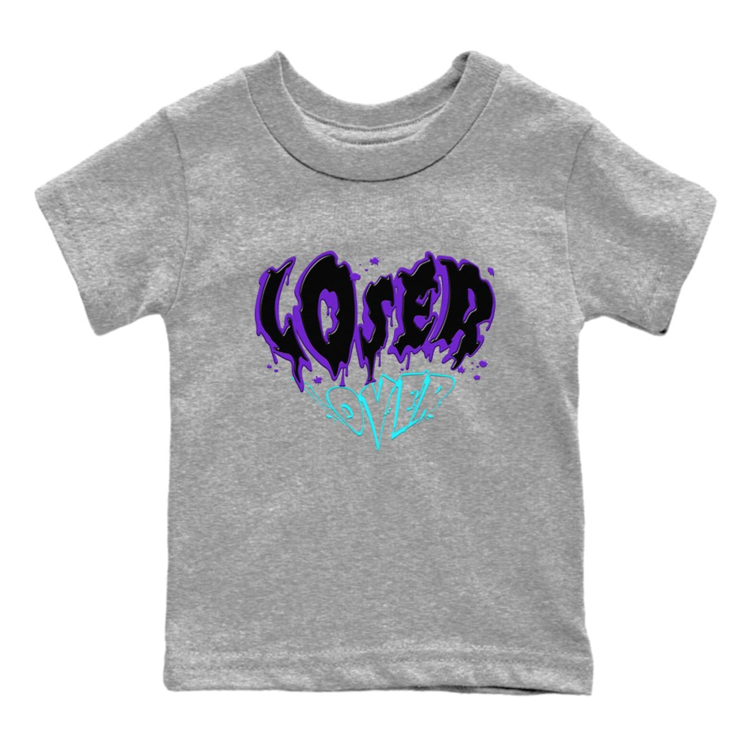 6s Aqua shirt to match jordans Melting Loser Lover sneaker tees Air Jordan 6 Aqua SNRT Sneaker Release Tees Baby Toddler Heather Grey 2 T-Shirt
