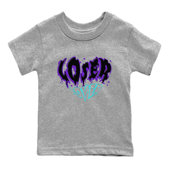 6s Aqua shirt to match jordans Melting Loser Lover sneaker tees Air Jordan 6 Aqua SNRT Sneaker Release Tees Baby Toddler Heather Grey 2 T-Shirt