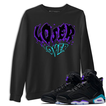 6s Aqua shirt to match jordans Melting Loser Lover sneaker tees Air Jordan 6 Aqua SNRT Sneaker Release Tees Unisex Black 1 T-Shirt
