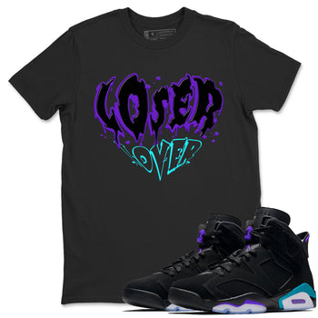 6s Aqua shirt to match jordans Melting Loser Lover sneaker tees Air Jordan 6 Aqua SNRT Sneaker Release Tees Unisex Black 1 T-Shirt