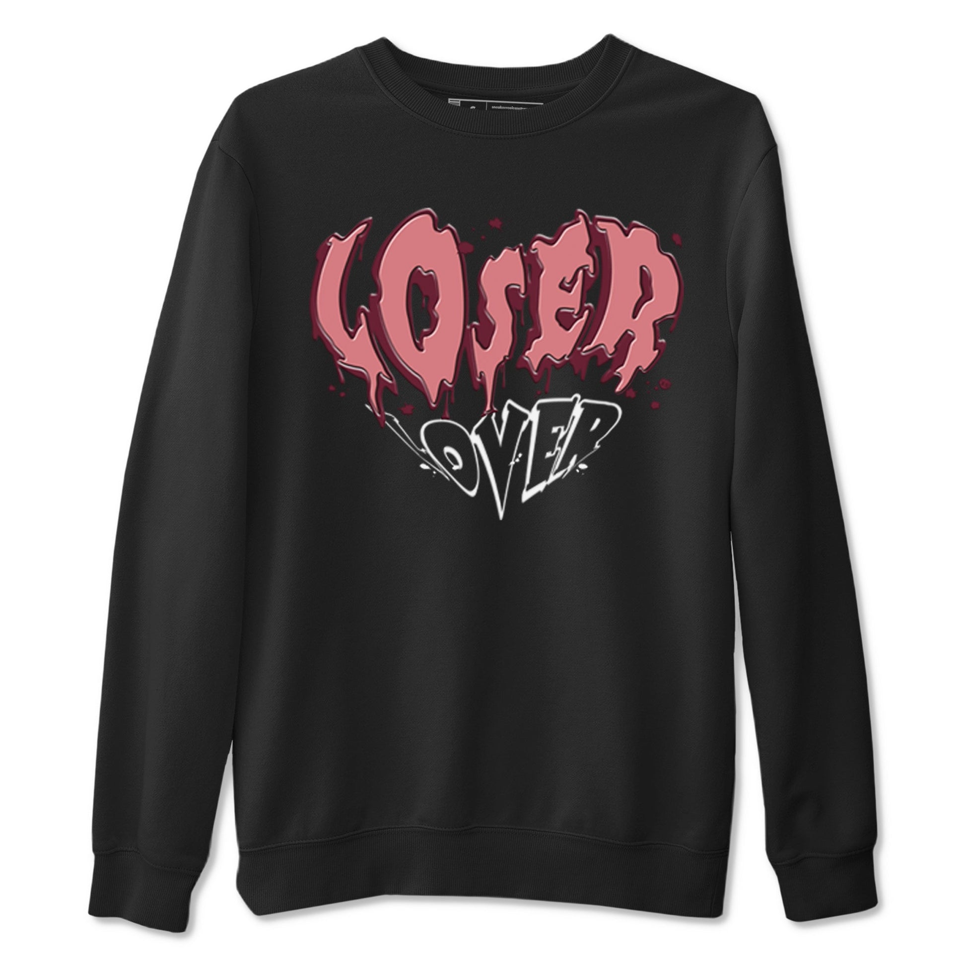 Dunk Valentine's Day shirt to match jordans Melting Loser Lover sneaker tees Dunk Low Valentines Day SNRT Sneaker Release Tees unisex cotton Black 2 crew neck shirt