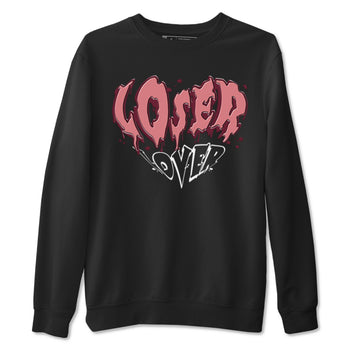 Dunk Valentine's Day shirt to match jordans Melting Loser Lover sneaker tees Dunk Low Valentines Day SNRT Sneaker Release Tees unisex cotton Black 2 crew neck shirt