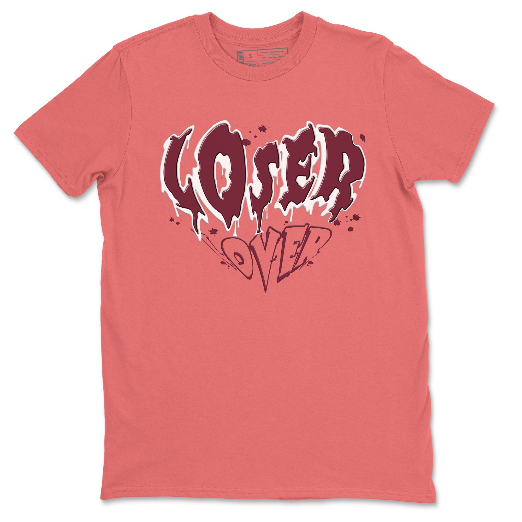 Dunk Valentine's Day shirt to match jordans Melting Loser Lover sneaker tees Dunk Low Valentines Day SNRT Sneaker Release Tees unisex cotton Coral 2 crew neck shirt