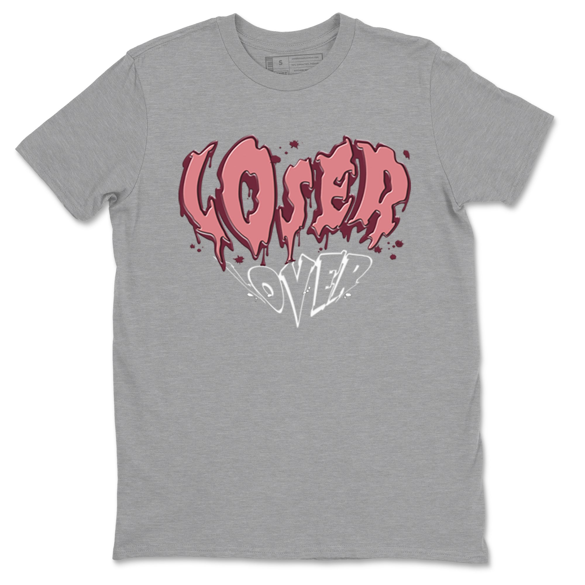 Dunk Valentine's Day shirt to match jordans Melting Loser Lover sneaker tees Dunk Low Valentines Day SNRT Sneaker Release Tees unisex cotton Heather Grey 2 crew neck shirt