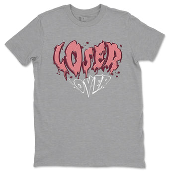 Dunk Valentine's Day shirt to match jordans Melting Loser Lover sneaker tees Dunk Low Valentines Day SNRT Sneaker Release Tees unisex cotton Heather Grey 2 crew neck shirt