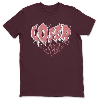 Dunk Valentine's Day shirt to match jordans Melting Loser Lover sneaker tees Dunk Low Valentines Day SNRT Sneaker Release Tees unisex cotton Maroon 2 crew neck shirt
