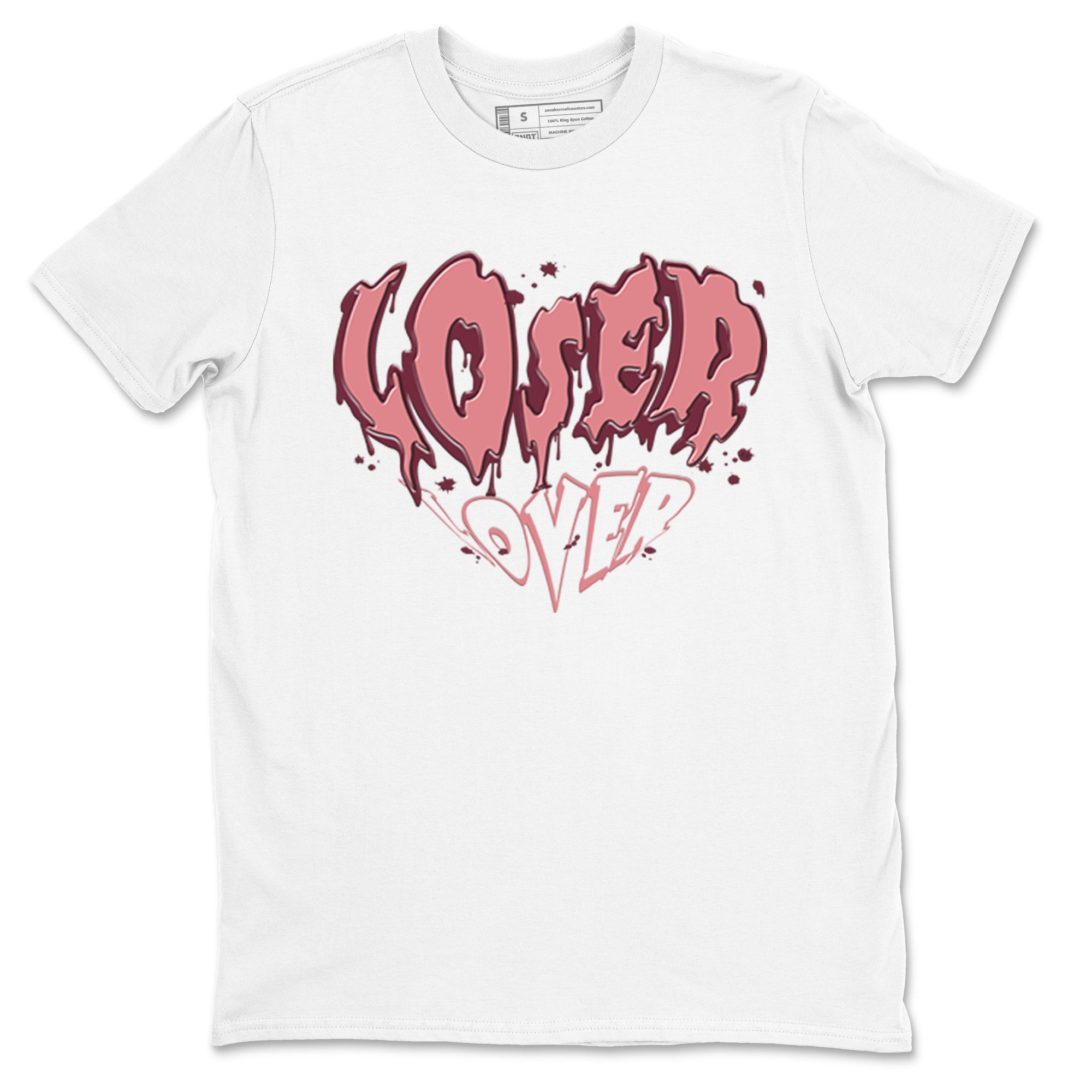 Dunk Valentine's Day shirt to match jordans Melting Loser Lover sneaker tees Dunk Low Valentines Day SNRT Sneaker Release Tees unisex cotton White 2 crew neck shirt