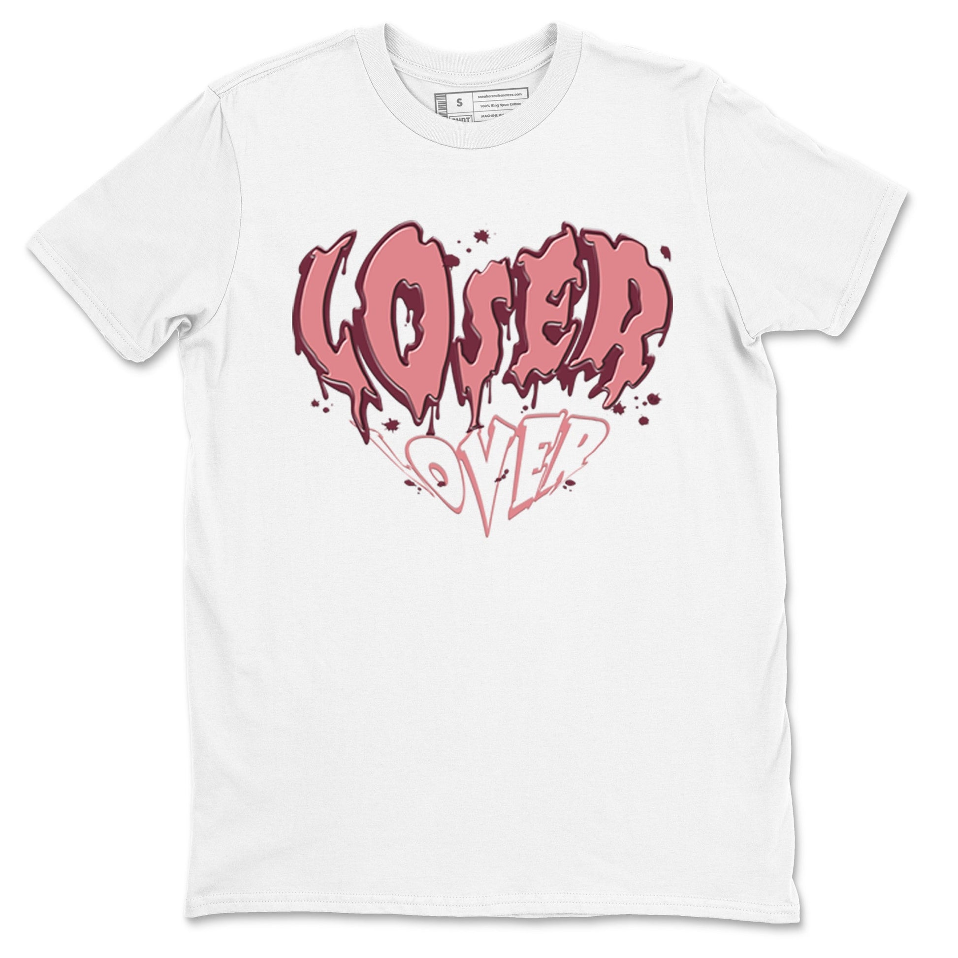 Dunk Valentine's Day shirt to match jordans Melting Loser Lover sneaker tees Dunk Low Valentines Day SNRT Sneaker Release Tees unisex cotton White 2 crew neck shirt