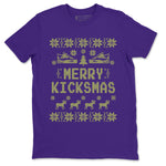 Jordan 4 Canyon Purple Sneaker Match Tees Merry Kicksmas Sneaker Tees Jordan 4 Canyon Purple Sneaker Release Tees Unisex Shirts