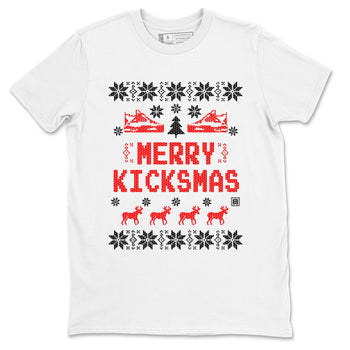 Jordan 4 Red Thunder shirt to match jordans Merry Kicksmas sneaker tees Air Jordan 4 Red Thunder SNRT Sneaker Release Tees unisex cotton White 2 crew neck shirt