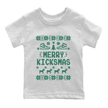 Jordan 1 Gorge Green Sneaker Match Tees Merry Kicksmas Sneaker Tees Jordan 1 Gorge Green Sneaker Release Tees Kids Shirts