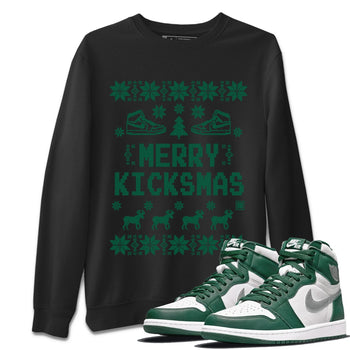 Jordan 1 Gorge Green Sneaker Match Tees Merry Kicksmas Sneaker Tees Jordan 1 Gorge Green Sneaker Release Tees Unisex Shirts