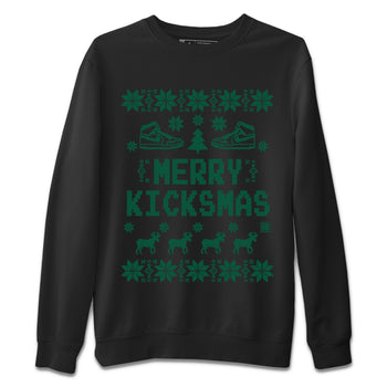 Jordan 1 Gorge Green Sneaker Match Tees Merry Kicksmas Sneaker Tees Jordan 1 Gorge Green Sneaker Release Tees Unisex Shirts