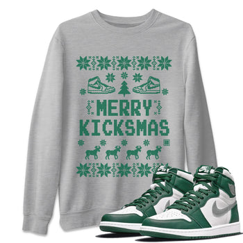 Jordan 1 Gorge Green Sneaker Match Tees Merry Kicksmas Sneaker Tees Jordan 1 Gorge Green Sneaker Release Tees Unisex Shirts
