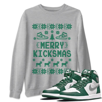 Jordan 1 Gorge Green Sneaker Match Tees Merry Kicksmas Sneaker Tees Jordan 1 Gorge Green Sneaker Release Tees Unisex Shirts