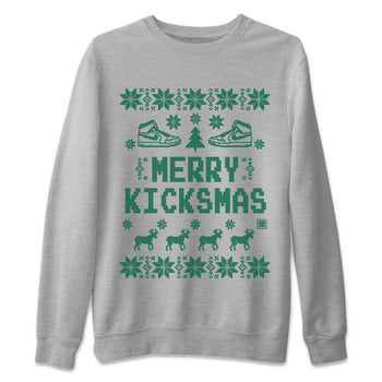 Jordan 1 Gorge Green Sneaker Match Tees Merry Kicksmas Sneaker Tees Jordan 1 Gorge Green Sneaker Release Tees Unisex Shirts