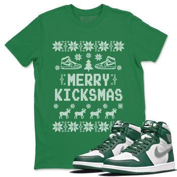 Jordan 1 Gorge Green Sneaker Match Tees Merry Kicksmas Sneaker Tees Jordan 1 Gorge Green Sneaker Release Tees Unisex Shirts