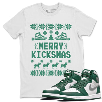 Jordan 1 Gorge Green Sneaker Match Tees Merry Kicksmas Sneaker Tees Jordan 1 Gorge Green Sneaker Release Tees Unisex Shirts