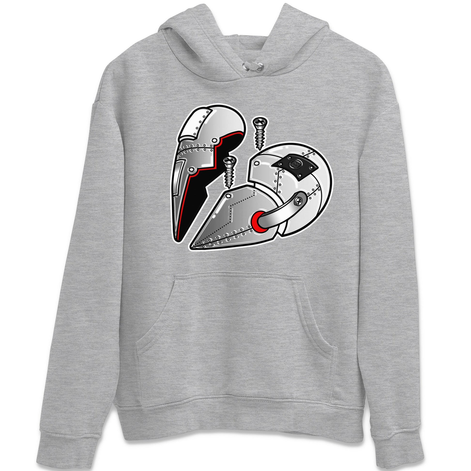 Air Jordan 14 Metallic Silver Sneaker Match Tees Metal Heart Sneaker Tees Jordan 14 WMNS Metallic Silver Sneaker Release Tees Unisex Shirts Heather Grey 2
