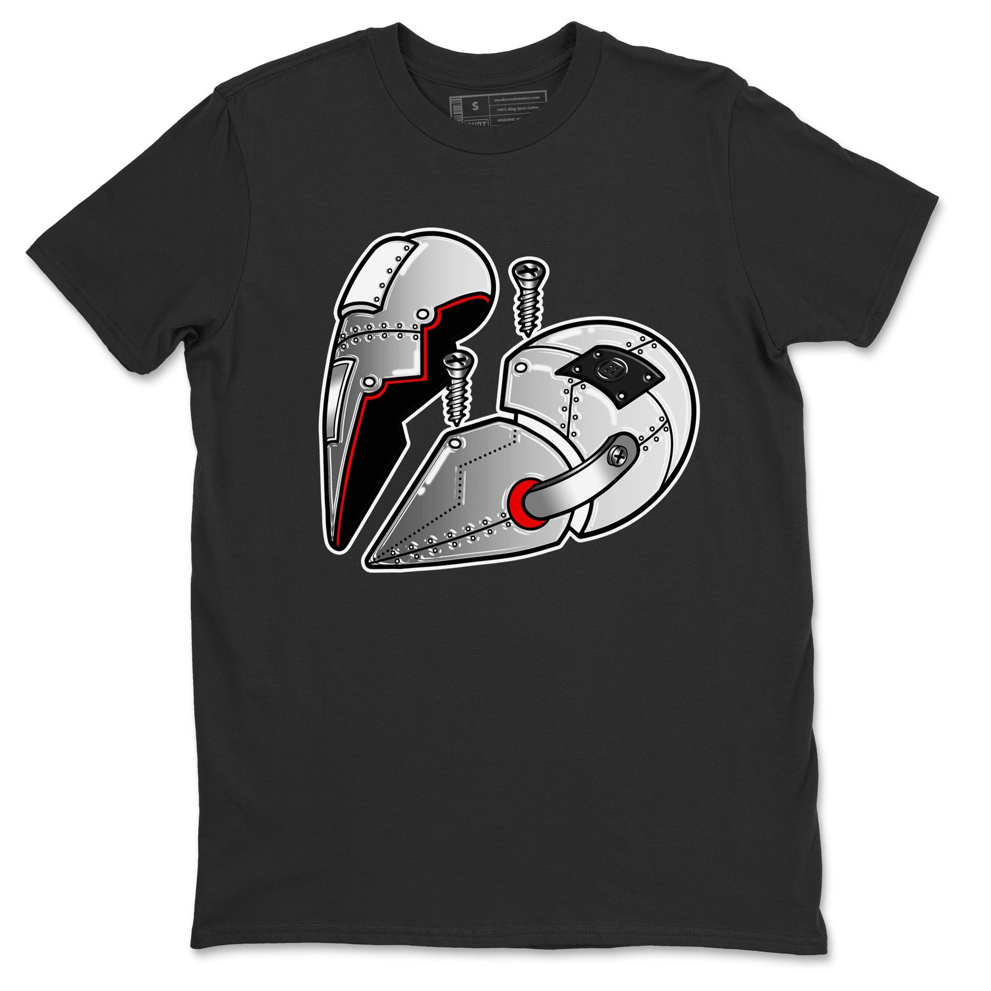 Air Jordan 14 Metallic Silver Sneaker Match Tees Metal Heart Sneaker Tees Jordan 14 WMNS Metallic Silver Sneaker Release Tees Unisex Shirts Black 2