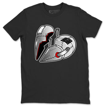 Air Jordan 14 Metallic Silver Sneaker Match Tees Metal Heart Sneaker Tees Jordan 14 WMNS Metallic Silver Sneaker Release Tees Unisex Shirts Black 2