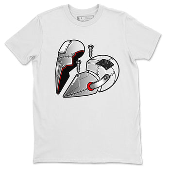 Air Jordan 14 Metallic Silver Sneaker Match Tees Metal Heart Sneaker Tees Jordan 14 WMNS Metallic Silver Sneaker Release Tees Unisex Shirts White 2