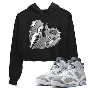 Jordan 6 Cool Grey Sneaker Match Tees Metal Heart Sneaker Tees Jordan 6 Cool Grey Sneaker Release Tees Women's Shirts
