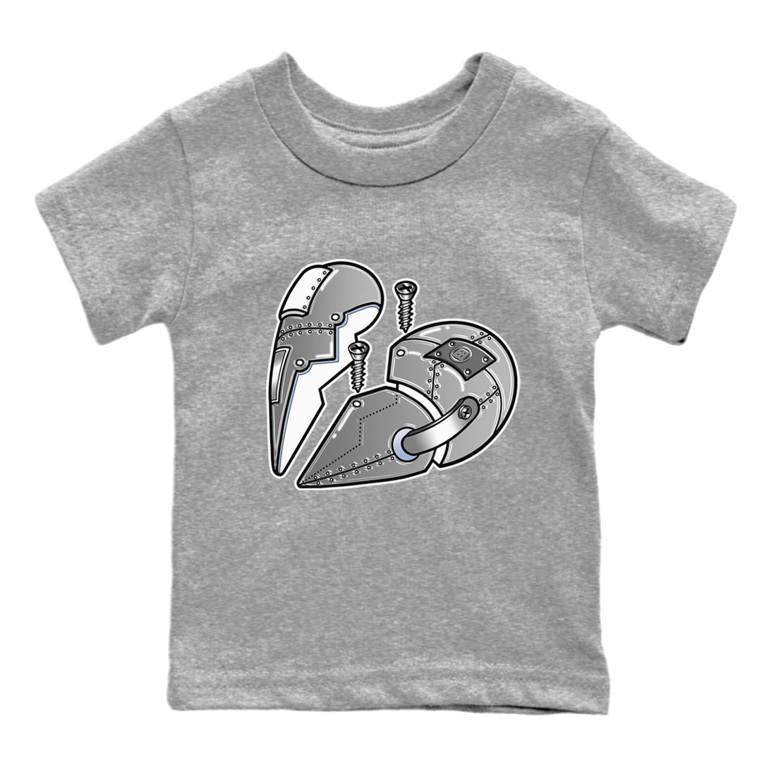 Jordan 6 Cool Grey Sneaker Match Tees Metal Heart Sneaker Tees Jordan 6 Cool Grey Sneaker Release Tees Kids Shirts