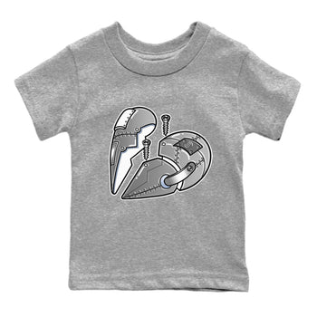 Jordan 6 Cool Grey Sneaker Match Tees Metal Heart Sneaker Tees Jordan 6 Cool Grey Sneaker Release Tees Kids Shirts